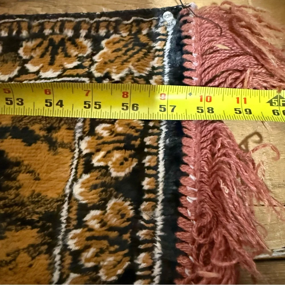 WALL ART VINTAGE 70S? HORSES CARPET RUG 58x36‎ BIG LARGE TAPESTRY
